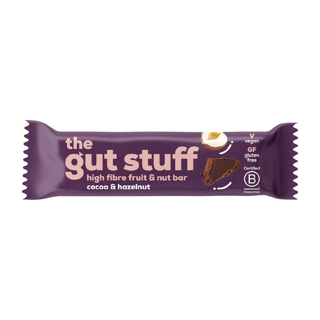 The Gut Stuff Cocoa & Hazelnut High Fibre Fruit & Nut bar