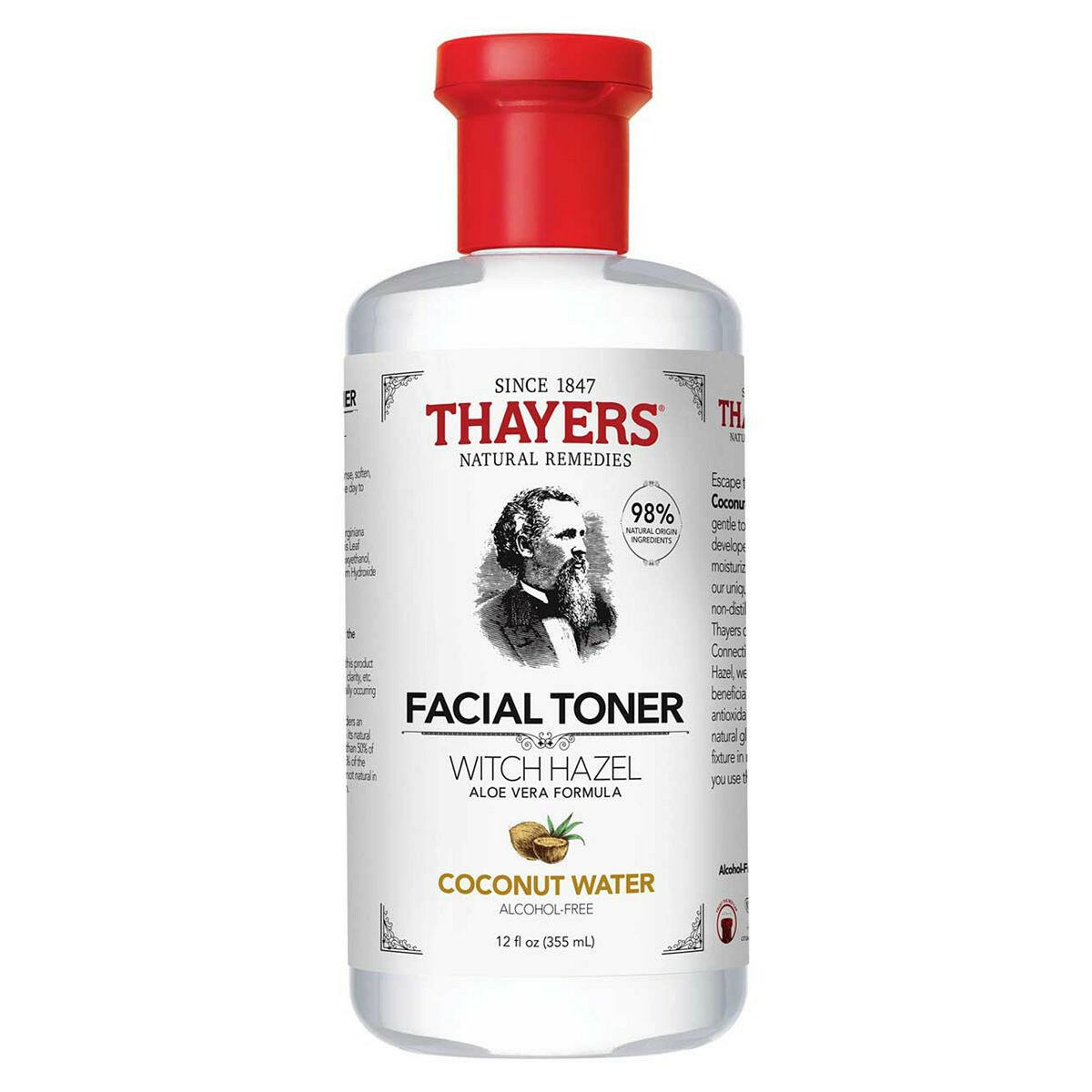 Thayers Hydrating Alcohol-free Facial Toners - Aloe Vera, Witch Hazel & Coconut - 355ml GOODS Boots   