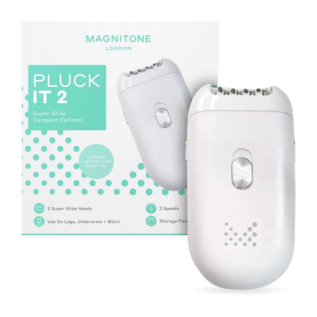 Magnitone PluckIt 2 Super Glide Compact Epilator Make Up & Beauty Accessories Boots   