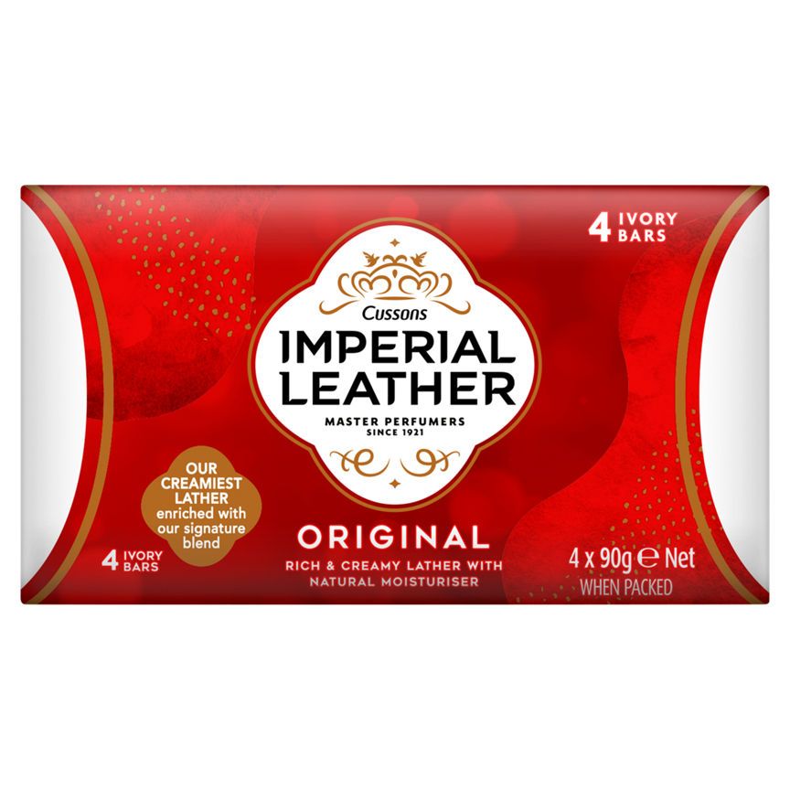 Imperial Leather Original Bar Soap 4 x 90g