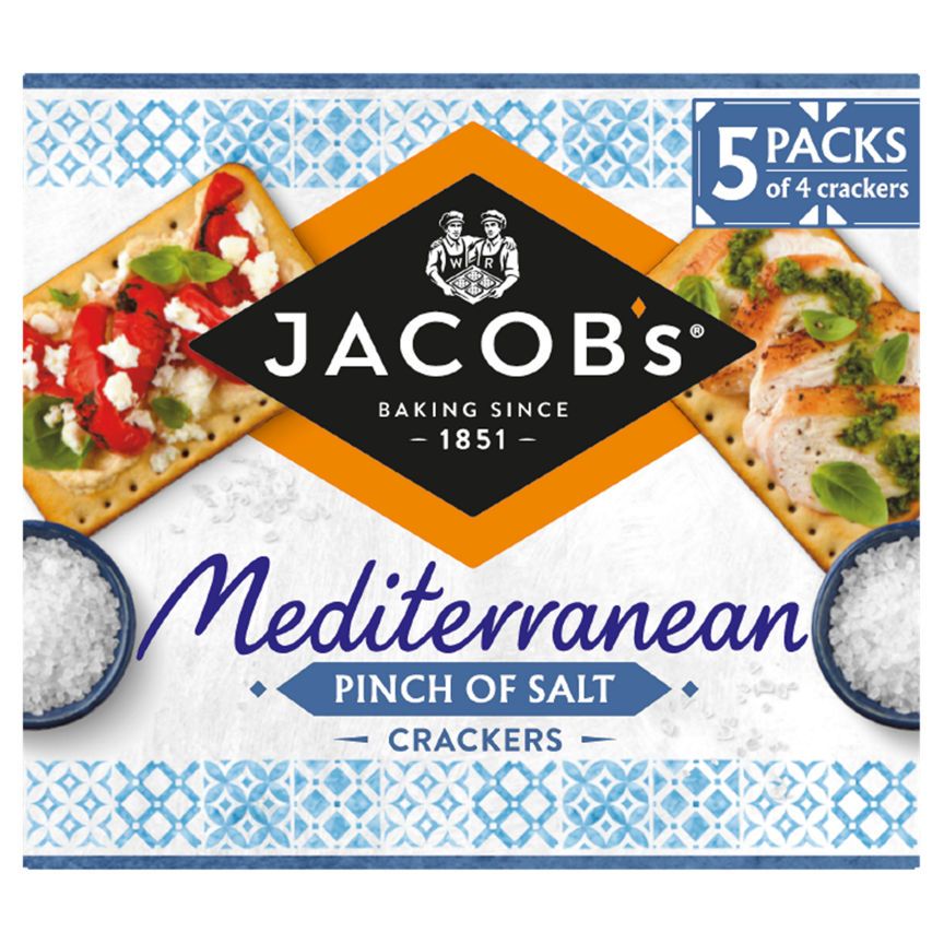 Jacobs Mediterranean Pinch of Salt Crackers