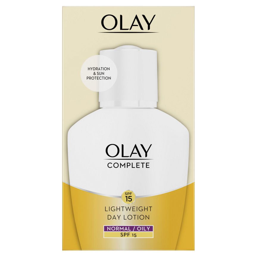 Olay Complete Care Spf 15 Day Cream Lightweight Lotion for Normal & Oily Skin GOODS ASDA   