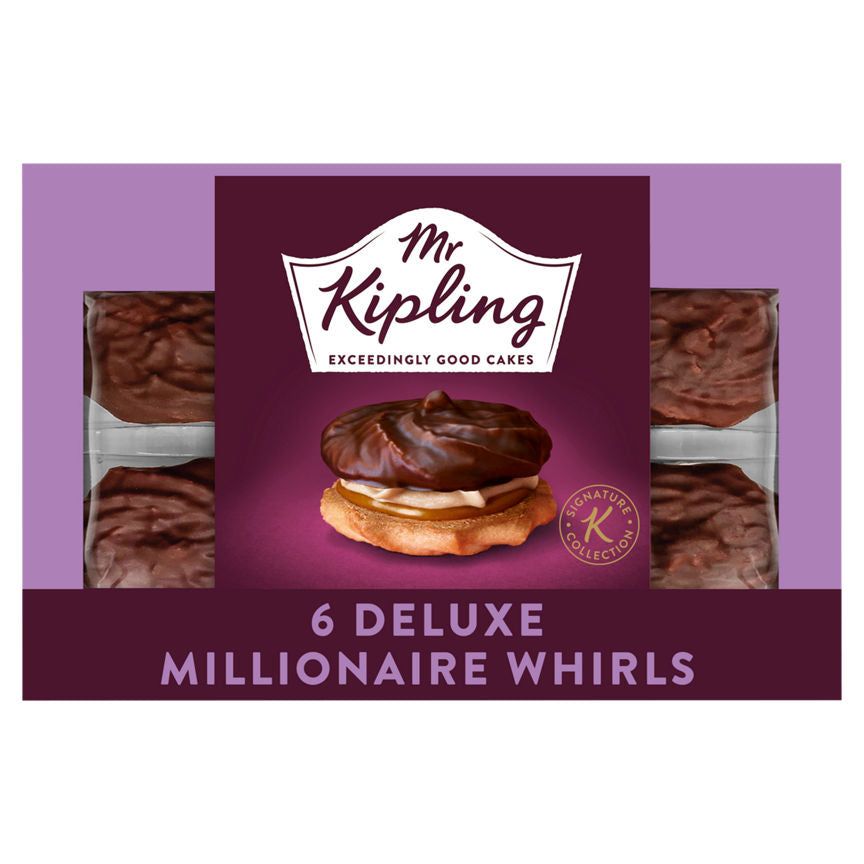 Mr Kipling Signature Deluxe Millionaire Whirls Cakes