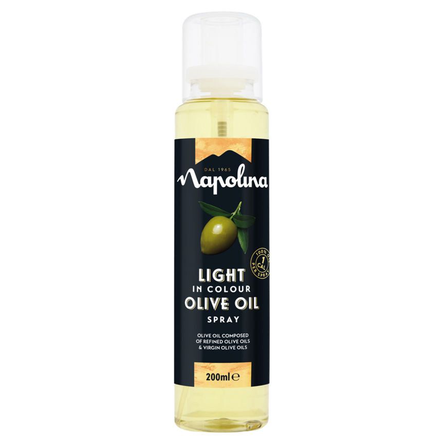 Napolina Light in Colour Olive Oil Spray 200ml GOODS ASDA   