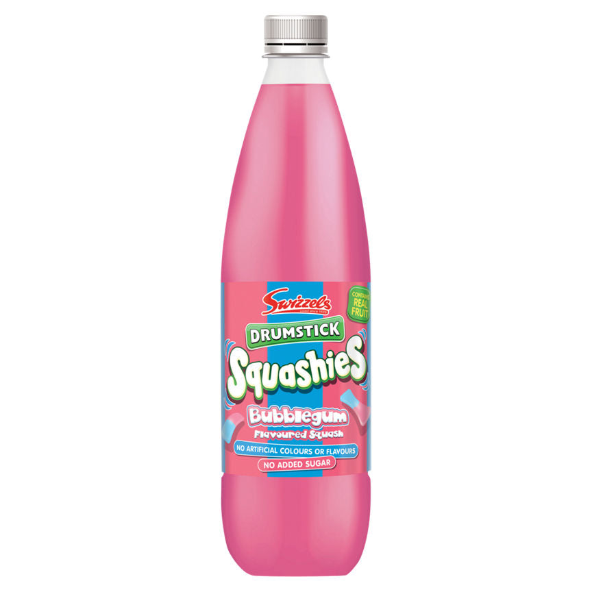 Swizzels Drumstick Squashies Bubblegum Flavour Squash 1 Litre