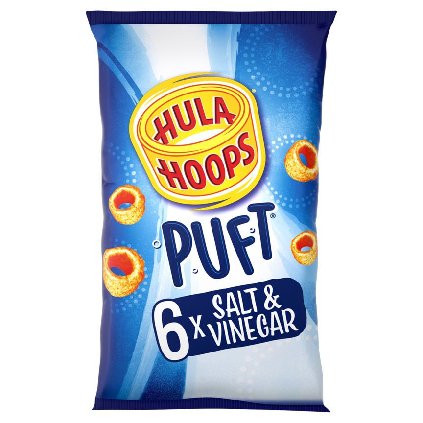 Hula Hoops Puft Salt &amp; Vinegar Multipack Crisps