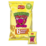 Walkers Monster Munch Roast Beef Multipack Snacks Crisps 6x20g GOODS ASDA   