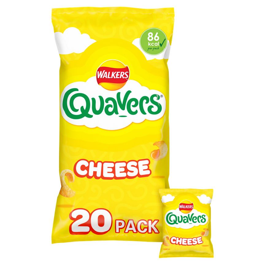 Quavers Cheese Multipack Snacks Crisps 20x16g GOODS ASDA   