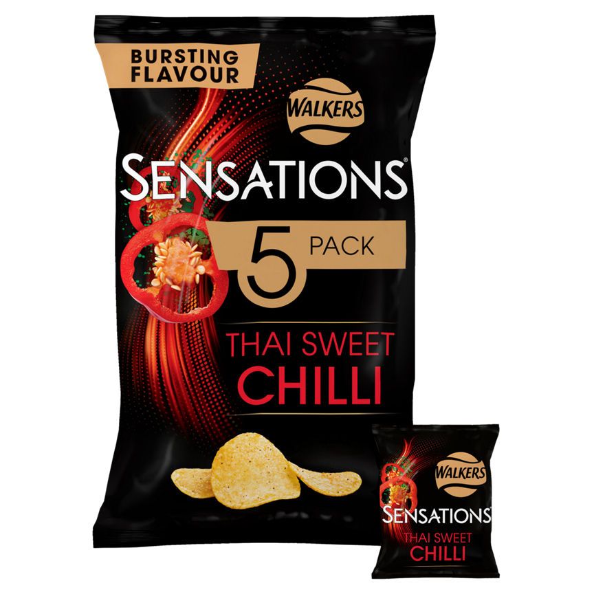 Sensations Thai Sweet Chilli Multipack Crisps 5 x 25g