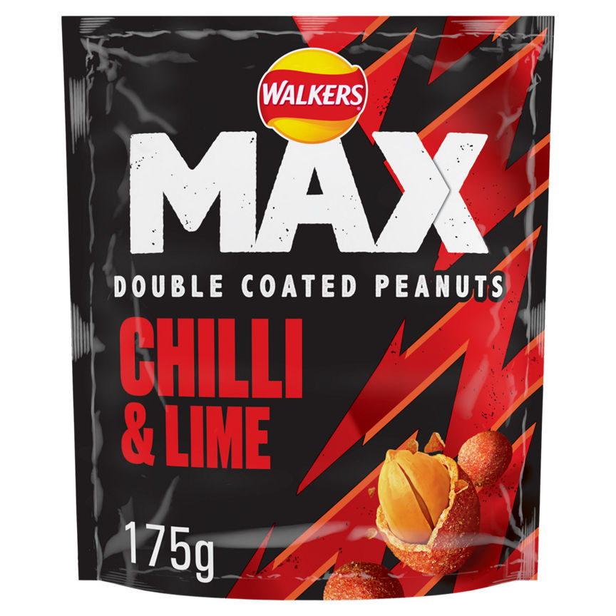 Walkers Max Strong Chilli & Lime Sharing Double Coated Peanuts