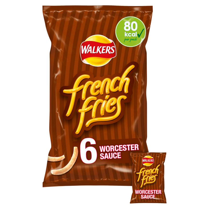 Walkers French Fries Worcester Sauce Multipack Crisps