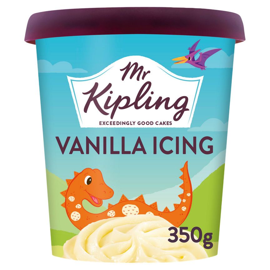 Mr Kipling Dinosaur Vanilla Flavour Icing 350g GOODS ASDA   