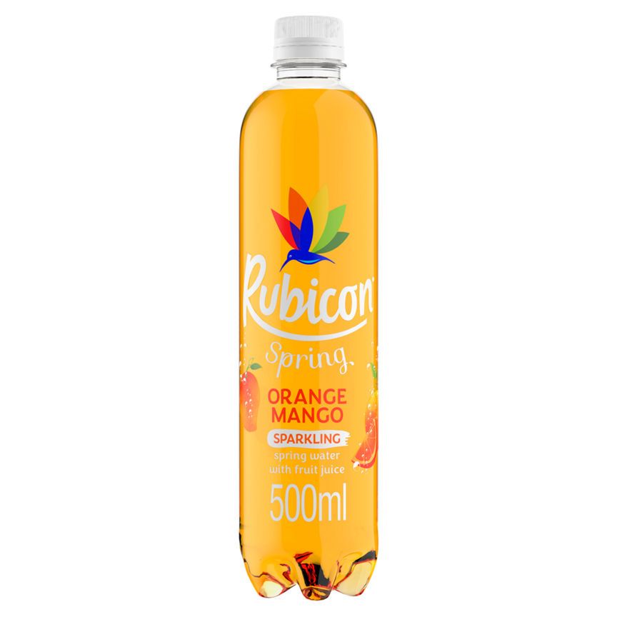 Rubicon Spring Orange & Mango Sparkling Spring Water & Fruit Juice Bottle GOODS ASDA   