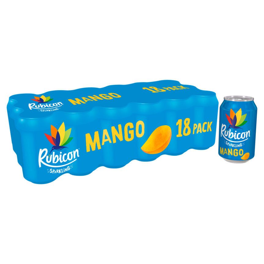 Rubicon Sparkling Mango Juice Soft Drink 18 x 330ml