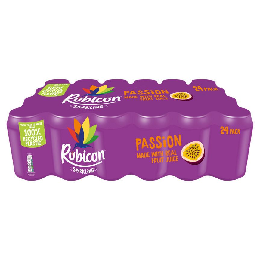 Rubicon Sparkling Passion Fruit Juice Cans