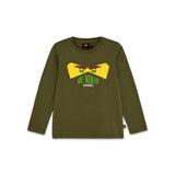 Kids Long Sleeve T Shirt Dark Khaki