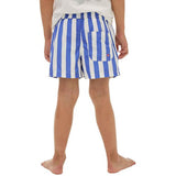 M&S Thick Stripe Swim Shorts, 6-7 Years, Blue