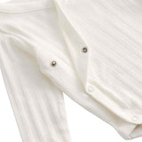 M&S Girls Pure Cotton Wrap Bodysuits, 6-9 M, Khaki