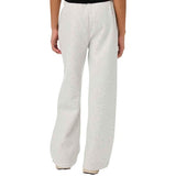 M&S Girls Wide Leg Cotton Rich Joggers, 8-9 Y, Grey Marl