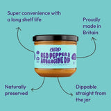 Dipp Dips Red Pepper  Aubergine Dip