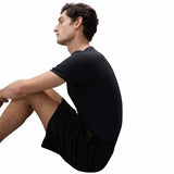 M&S Men's Autograph Supima Cotton Modal Pyjama Shorts, 2XL, Black