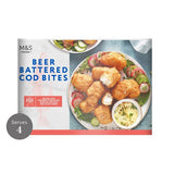 MS Beer Battered Cod Bites Frozen