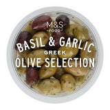 MS Basil  Garlic Marinated Olive Selection
