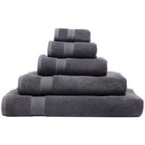 MS Super Soft Pure Cotton Antibacterial Face Towel Charcoall
