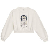 MS New York Cat Sweatshirt 7-8 Years Ecru