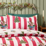 Catherine Lansfield Christmas Stripe King Duvet Set