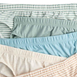 M&S Boys Pure Cotton Stripes & Solids Briefs, 5-6 Years, Multi