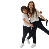 M&S Kids Cotton-Rich Joggers, 6-7 Years, Navy