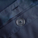 M&S Cotton Rich Bedding Set, Super King Size Navy