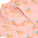 MS Girls Peach Long Sleeve Swimsuit 3-4 Years Orange