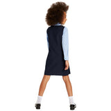 MS Girls Crease Resistant School Pinafores 10-11 Years Navy