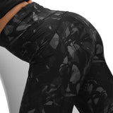 M&S Goodmove, Go Move Printed High Waisted Gym Leggings, Size 14, Grey