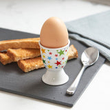 KitchenCraft Brights Stars Porcelain Egg Cup
