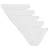 MS Collection Cotton Rich Bikini Briefs Size 12 White