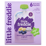 Little Freddie Organic Blueberry  Banana Yoghurt Pouch Multipack 6 M