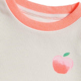 MS Girls Cotton Rich Peach T-Shirts 6-7 Years Multi