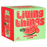 Living Things Watermelon  Lime Prebiotic Soda