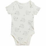 MS 7pk Lion Bodysuits New Born Grey Mix