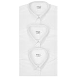 MS Girls Slim Fit Easy Iron School Blouses 4-5 Years White