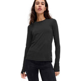 M&S Womens Goodmove Scoop Neck Fitted Gym Top, 16, Black