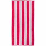 M&S Sand Resist Stripe Beach Towel, Raspberry
