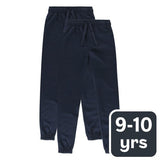 M&S Kids Cotton-Rich Joggers, 9-10 Years, Navy