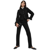 M&S Womens Cotton Rich Joggers, 20, Black