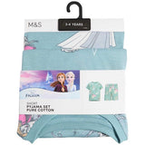 MS Disney Frozen Patterned Pyjama 4-5 Years Turquoise