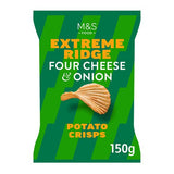 M&S Four Cheese & Onion Extreme Ridge Cut Crisps