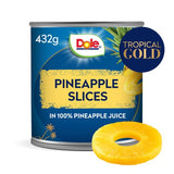 Dole Pineapple slices in juice cans